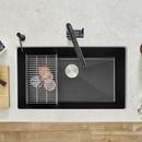 BLANCO Anthracite 32 x 19 in. No Hole Composite Single Bowl Undermount Kitchen Sink 