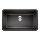 BLANCO Anthracite 32 x 19 in. No Hole Composite Single Bowl Undermount Kitchen Sink 