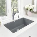 BLANCO Metallic Grey 32 x 19 in. No Hole Composite Single Bowl Undermount Kitchen Sink 