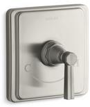 Thermostatic Valve Trim with Single Lever Handle in Vibrant Brushed Nickel