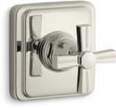 Volume Control Valve Trim with Single Cross Handle in Vibrant Polished Nickel