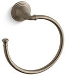 Round Open Towel Ring in Vibrant Brushed Bronze