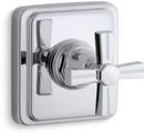 Volume Control Valve Trim with Single Cross Handle in Polished Chrome