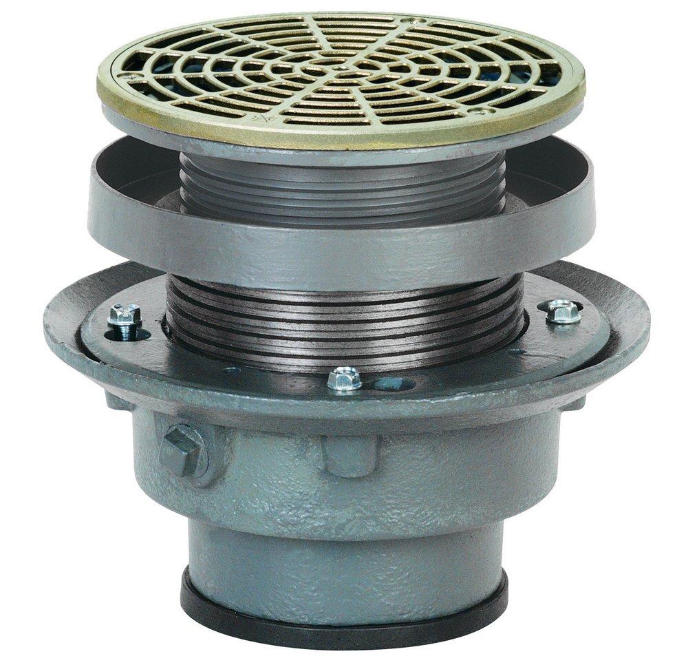 Sioux Chief Push Joint Cast Iron Nickel Bronze Floor Drain 