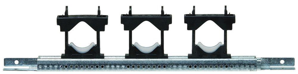 Sioux Chief 16 in. 90 lb. Zinc plated Galvanized Steel Short Bracket with 3-Touchdown Nylon Clamp 