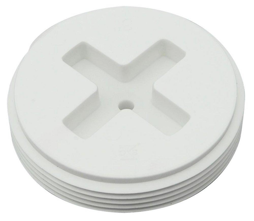 Sioux Chief White MPT Glass Fiber Reinforced Polypropylene Countersunk Cleanout Plug in White 