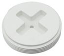 Sioux Chief White MPT Glass Fiber Reinforced Polypropylene Countersunk Cleanout Plug in White 