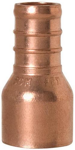 1 in. Copper PEX Crimp x 3/4 in. Female Sweat Adapter