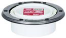 4 x 2 in. Plastic Closet Flange with Adjustable Metal Ring