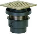 4 in. No Hub Ductile Iron Cleanout Assembly with 6-5/8 in. Square Nickel Bronze Ring and Cover