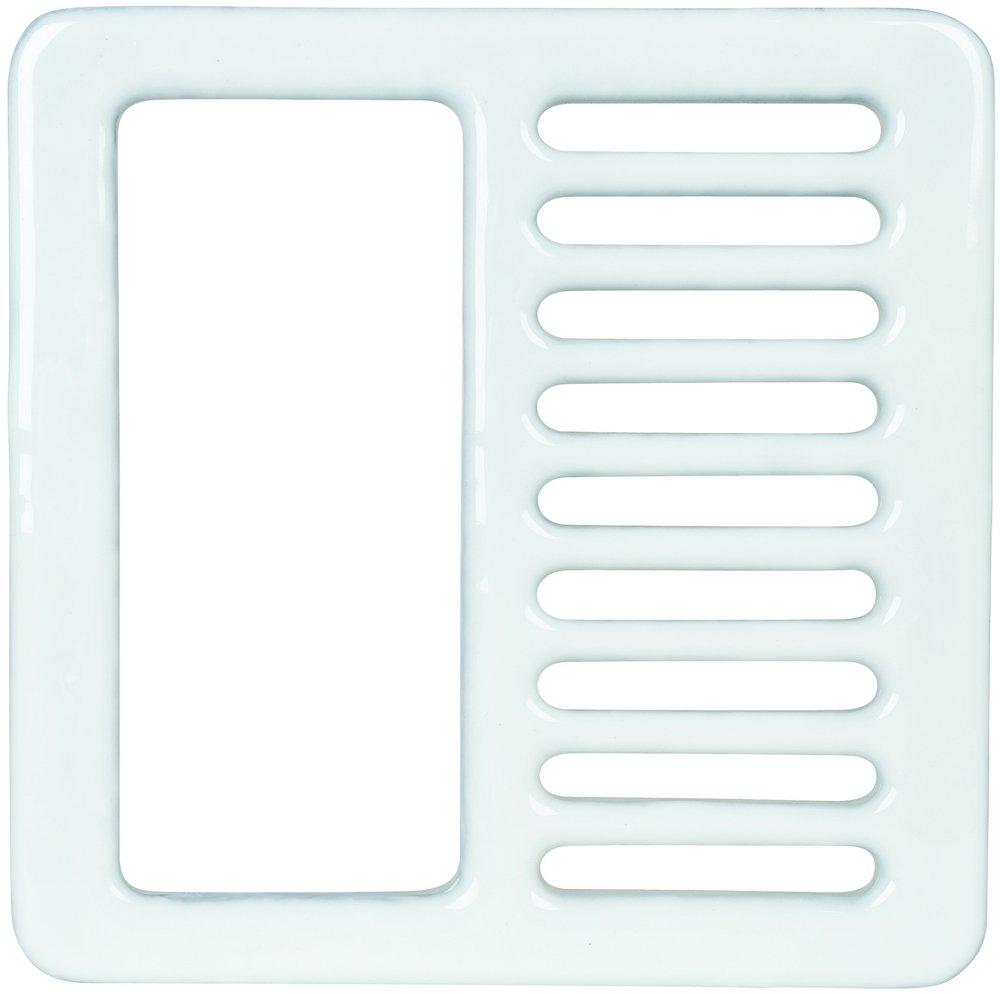 Sioux Chief Open- Half Porcelain Coated Cast Iron Grate 