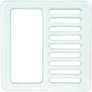 Sioux Chief Open- Half Porcelain Coated Cast Iron Grate 