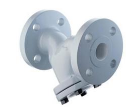 1" ANSI 150 FIG36 Y-Strainer, Austenitic Stainless Steel, with 1/32 Perforated Screen with 1/2" NPT Blowdown Connection