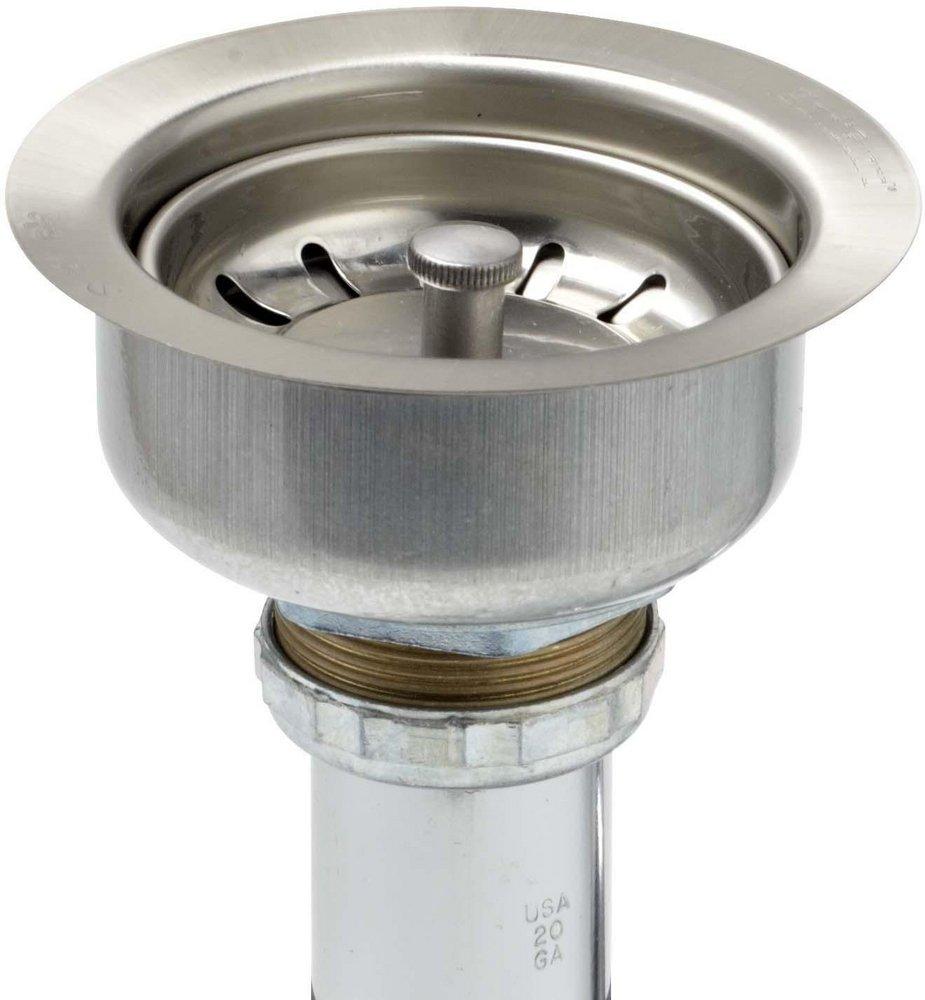 McGuire Manufacturing Stainless Steel Heavy Duty Body Strainer with Bracket 