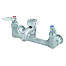 Service Sink Faucet, Wall Mount, 8" Centers, Vac. Breaker, Garden Hose Outlet, Rough