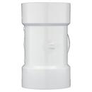 White PVC DWV Cleanout Tee with Plug 