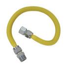 BrassCraft Yellow Male x Female Gas Connector with Ball Valve 