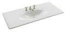 KOHLER White 37-5/8 in. 3-Hole Widespread Vanity Top Bathroom Sink 