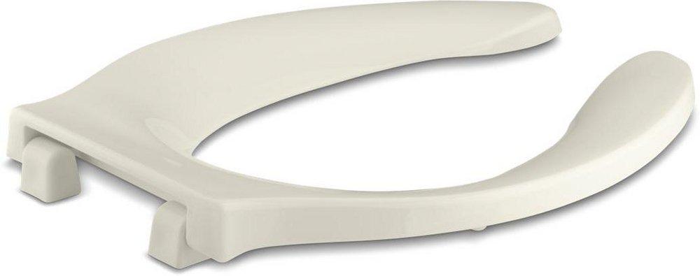 KOHLER Biscuit Elongated Open Front Toilet Seat 