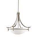 Kichler Lighting Antique Pewter 150W 3-Light Medium Inverted Pendant Light 