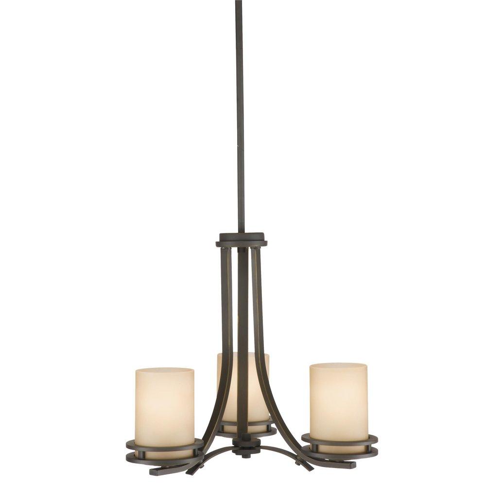 Kichler Lighting Olde Bronze 100W 3-Light Medium Mini Chandelier 