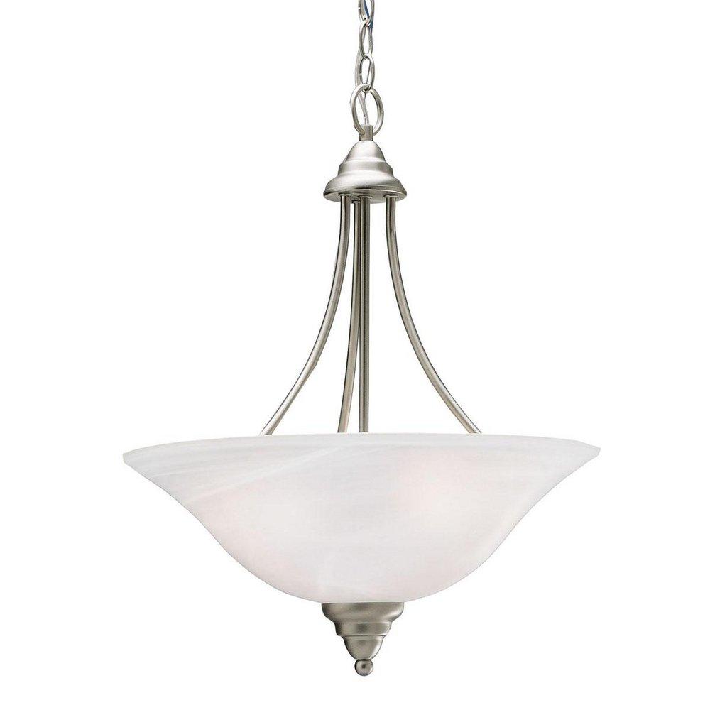 Kichler Lighting Brushed Nickel 100W 3-Light Medium Inverted Pendant 