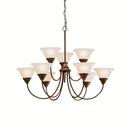 Kichler Lighting Olde Bronze 25 in. 9-Light Medium E-26 Base Chandelier 
