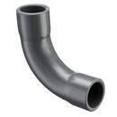 Grey Socket Sweep Straight Schedule 80 PVC 90 Degree Elbow 