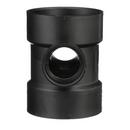 Black ABS DWV Double Sanitary Tee 