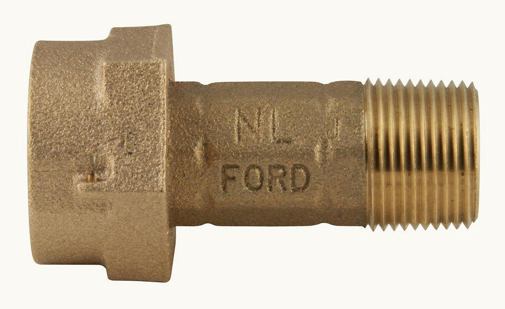 Ford Meter Box Meter Swivel Nut x MIPS Brass Coupling 