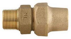1-1/2 in. Flare x MIPS Brass Coupling