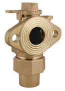 1-1/2 in. Flared x Meter Brass Angle Key Flange Meter Valve