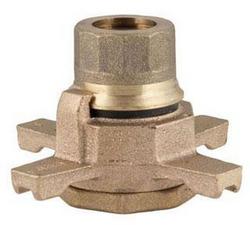 5/8 x 3/4 in. Meter Threaded Brass Reducing Expansion Connection