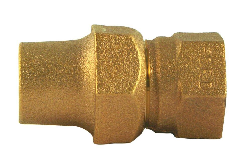 Ford Meter Box White Flare x FIPS Brass Coupling 