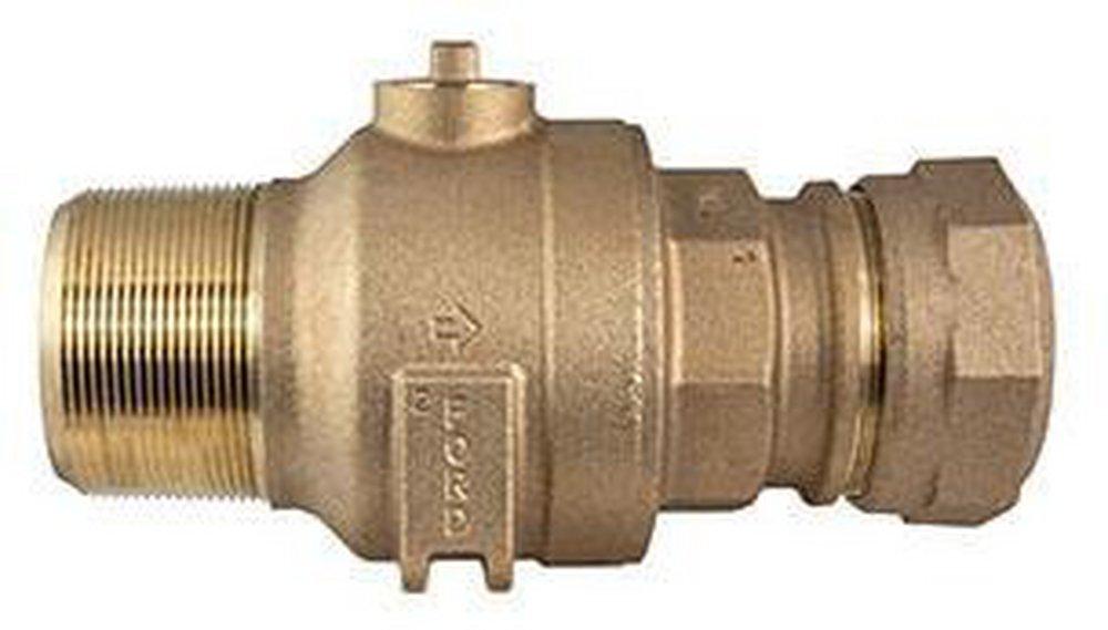 Ford Meter Box 2 in. Brass Ball Corp Valve 