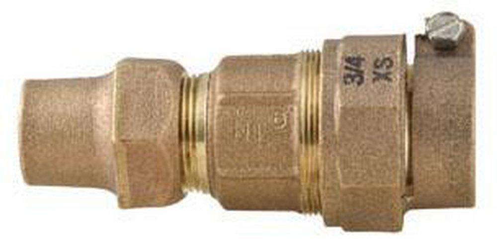 Ford Meter Box Pack Joint x Flared Copper Brass Straight Coupling 