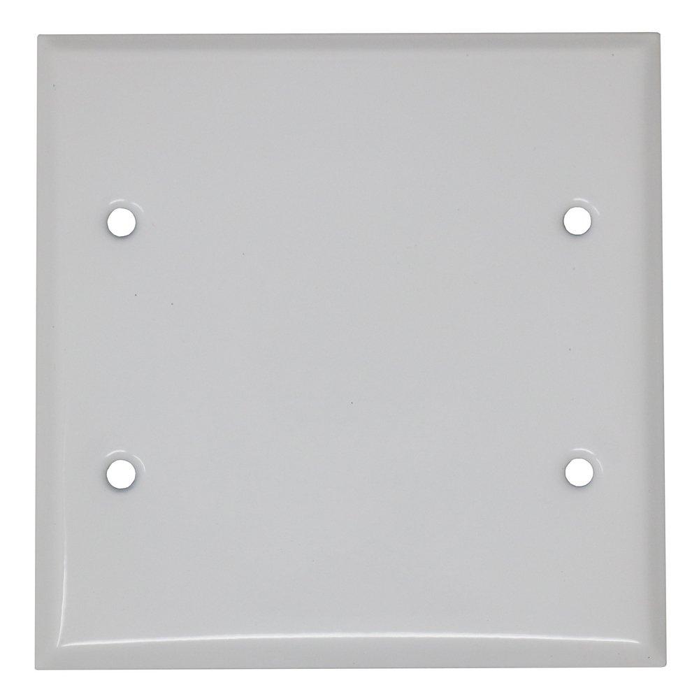Mulberry Metal Products Stainless Steel 2-Gang Blank Plate 