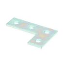 5-3/8 x 3-1/2 in. Electroplated Zinc Steel 4-Hole Corner Plate