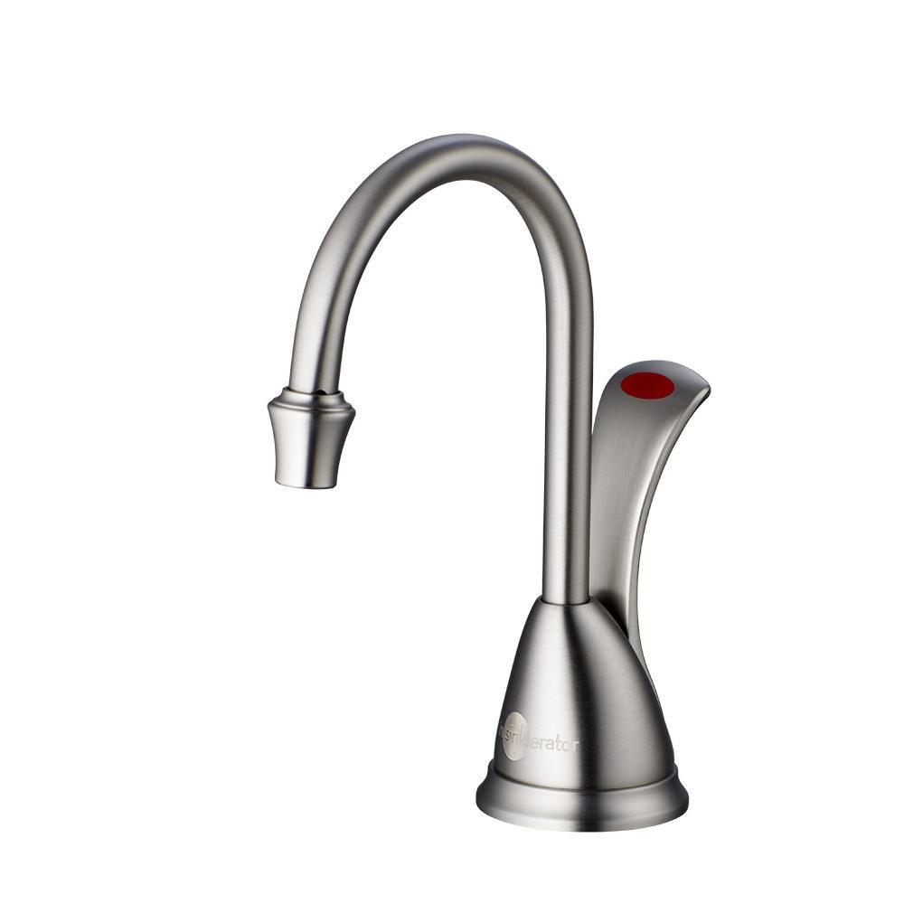 InSinkErator® Satin Nickel 0.7 gpm 1 Hole Deck Mount Hot Water Dispenser with Single Lever Handle 