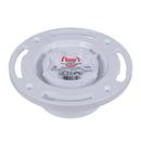 Oatey&reg; White 4 x 3 in. PVC EZ Iron Pipe Thread Tap On Pipe Closet Flange With Plastic Ring 