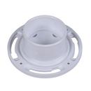 4 x 3 in. PVC EZ Iron Pipe Thread Tap On Pipe Closet Flange With Plastic Ring