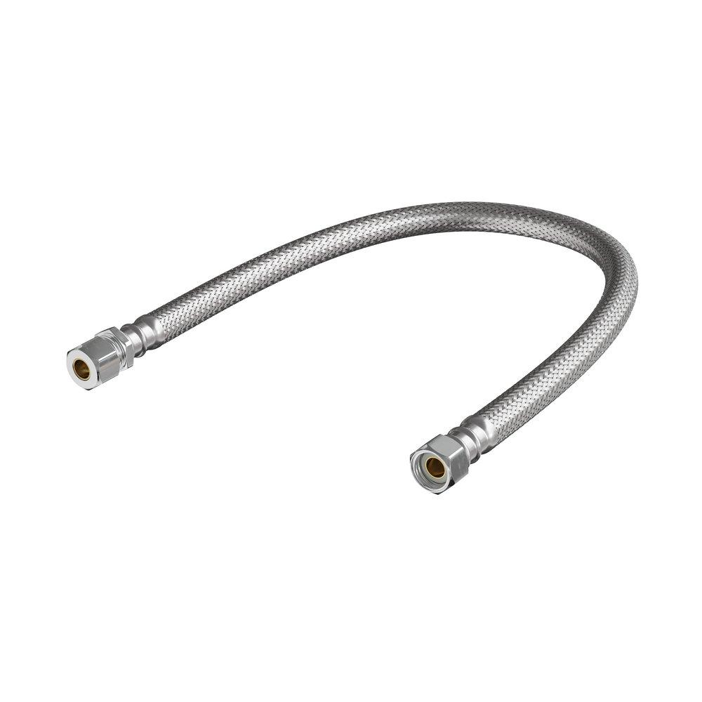 PROFLO&reg; 3/8 Comp x 3/8 OD Comp Braided Stainless Steel Sink Flexible Water Connector 