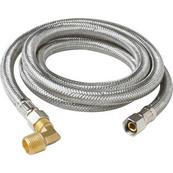 A stainless steel water line.