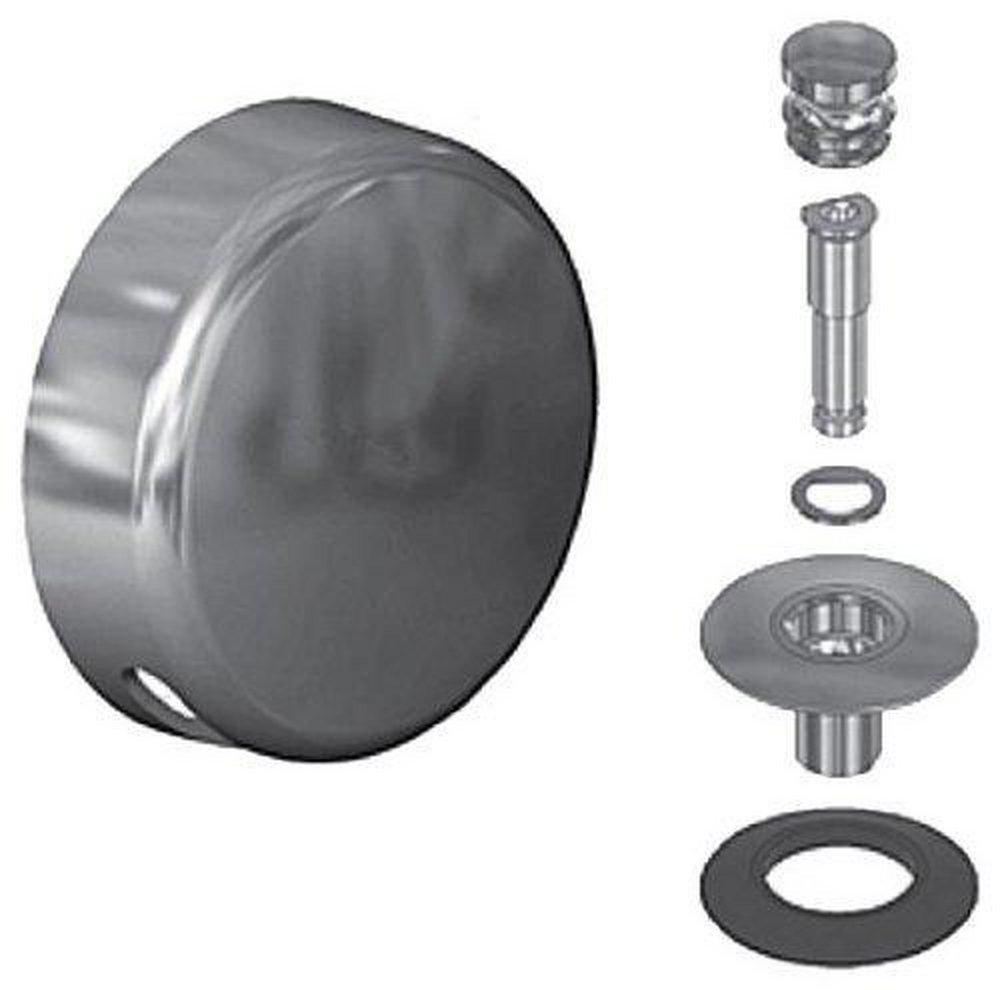 Watco Brushed Nickel 1-Hole Snap-In Waste and Overflow with Lift and Turn Trim Kit 