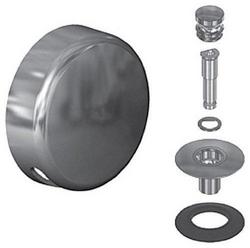 1-Hole Snap-In Waste and Overflow with Lift and Turn Trim Kit in Brushed Nickel