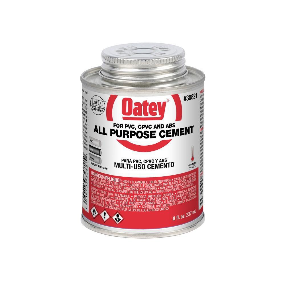Oatey® Clear Plastic Clear Pipe Cement 