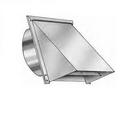5 in. Galvanized Wall Cap with 12 in. Damper Extension