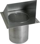 6 in. 28 ga Galvanized Wall Cap with 12 in. Extension Damper