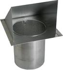 Royal Metal Products 28 ga Galvanized Wall Cap with 12 in. Extension Damper 