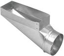 4 x 10 x 5 in. Center Galvanized Steel End Boot